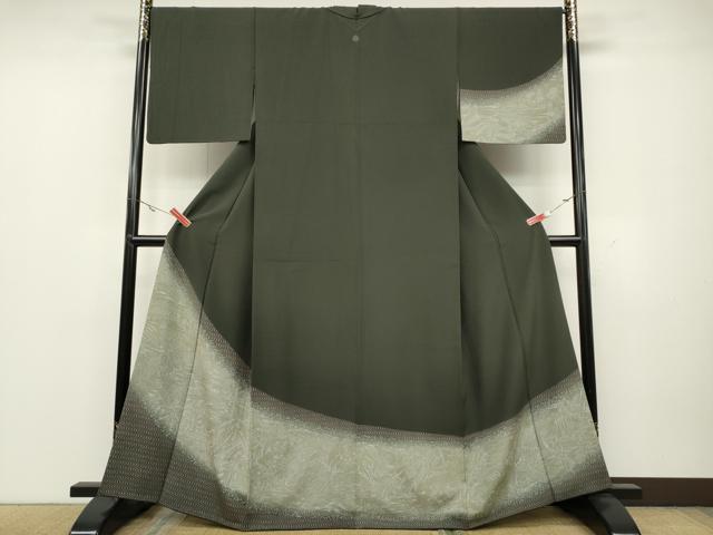 平和屋着物●訪問着　切嵌遠山人物文　暈し染め　正絹　逸品　CAAZ2477ut