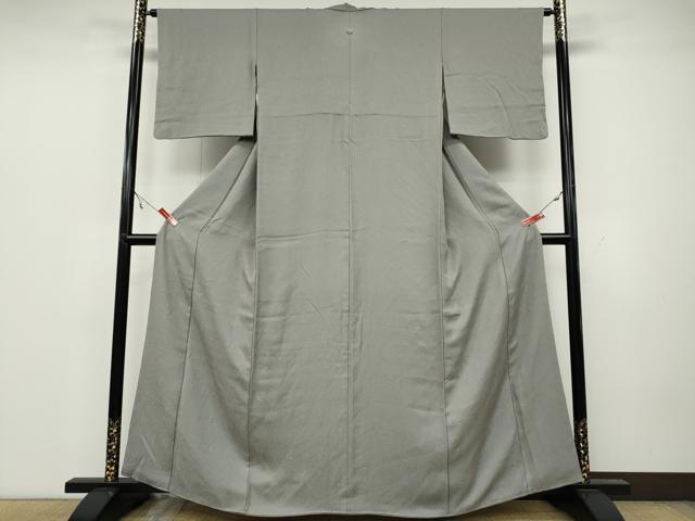 平和屋着物○上質な色無地 枝葉地紋 潤色 正絹 逸品 CAAZ2495ut