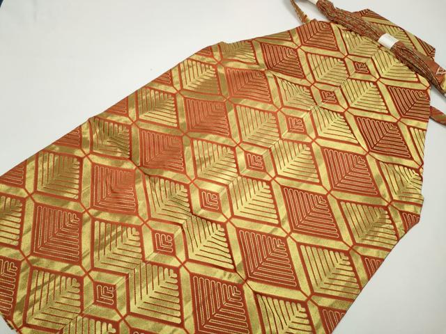 平和屋着物●男性　馬乗り袴　舞台衣装　菱松葉文　金糸　未使用　CAAZ2538ut