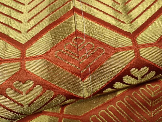 平和屋着物●男性　馬乗り袴　舞台衣装　菱松葉文　金糸　未使用　CAAZ2538ut