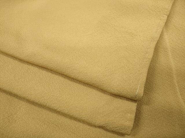 平和屋着物●上質な色無地　霞地紋　玉蜀黍色　正絹　逸品　未使用　CAAZ2596ut