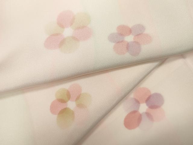 平和屋着物●長襦袢　無双仕立て　舞花文　正絹　逸品　CAAZ2630ut