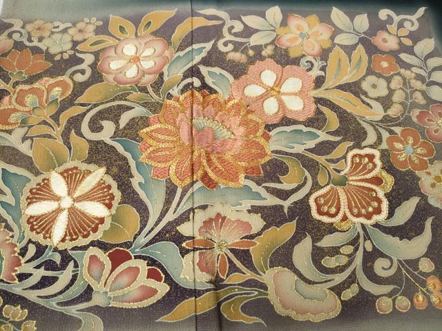 平和屋着物○京友禅の第一人者 松井青々 黒留袖 駒