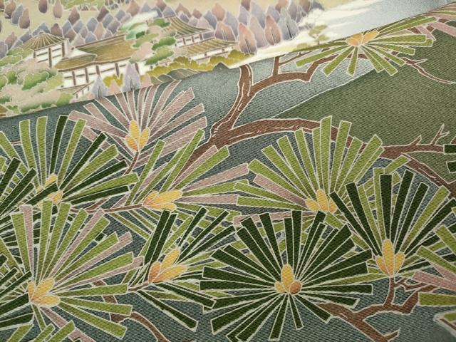 平和屋着物○豪華色留袖 友禅 作家物 清水寺 暈し染め 正絹 逸品