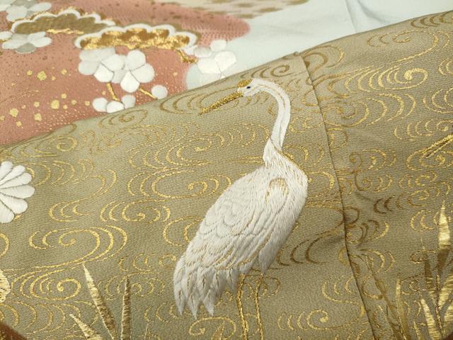 平和屋着物○創業460年・千總 色留袖 駒刺繍 御所車飛鶴