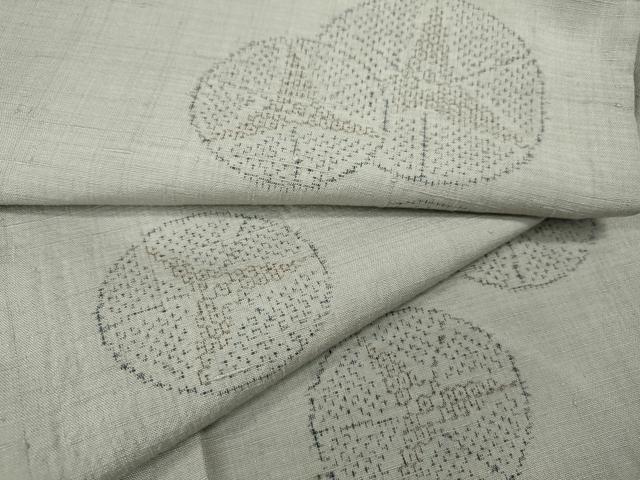 平和屋着物●本場結城紬　重要無形文化財　100亀甲　吉祥丸文　飛び亀甲柄　正絹　逸品　CAAZ2718ut