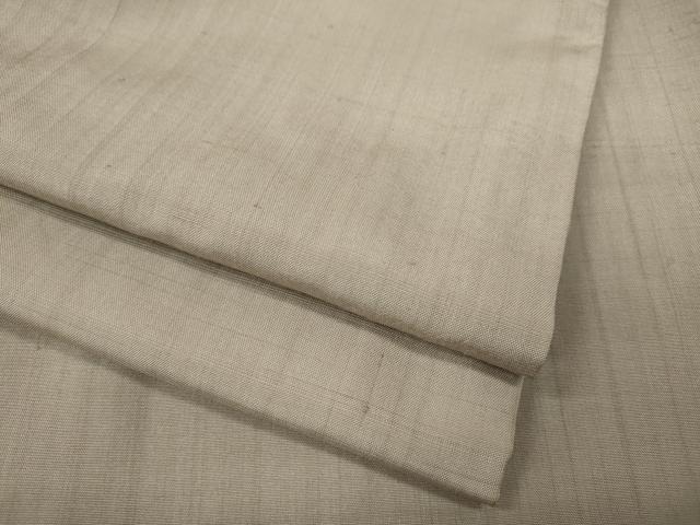 平和屋着物●上質な紬　縞　白茶色　正絹　逸品　CAAZ2719ut