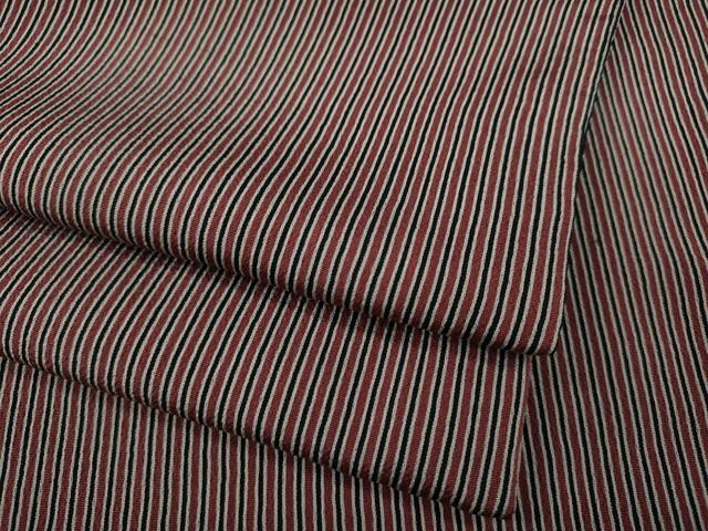 平和屋着物●男性　小紋　縞　正絹　逸品　CAAZ2746ut