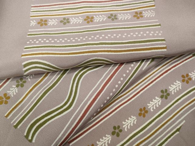 平和屋着物●長襦袢　無双仕立て　吉祥花文　やまと誂製　正絹　逸品　CAAZ2778ut