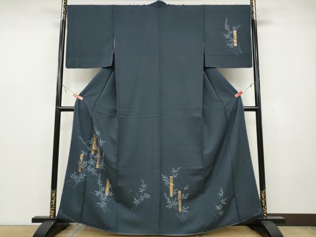 平和屋着物●訪問着　竹屋町刺繍　短冊草花文　金彩　やまと誂製　正絹　逸品　未使用　CAAZ2792ut