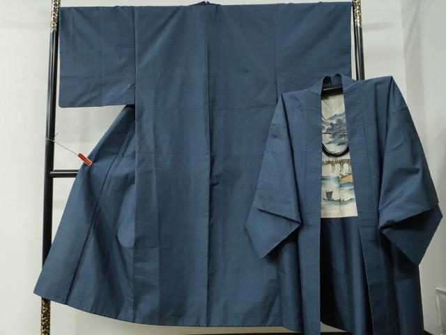 平和屋着物●男性　本場大島紬　アンサンブル　80亀甲　総詰め　正絹　逸品　CAAZ2821yc