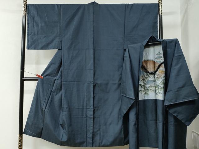 平和屋着物●男性　本場大島紬　アンサンブル　100亀甲　総詰め　正絹　逸品　未使用　CAAZ2861yc