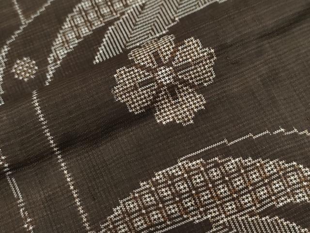 平和屋着物●本場大島紬　割り込み絣　吉祥花丸文　正絹　逸品　CAAZ2871yc 平和屋着物○本場大島紬 割り込み絣 吉祥花丸文 正絹 逸品 CAAZ2871yc