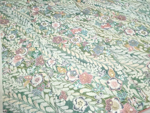 平和屋着物○上質な小紋 辻が花 絞り 金彩 ロング丈 正絹 逸品 未使用