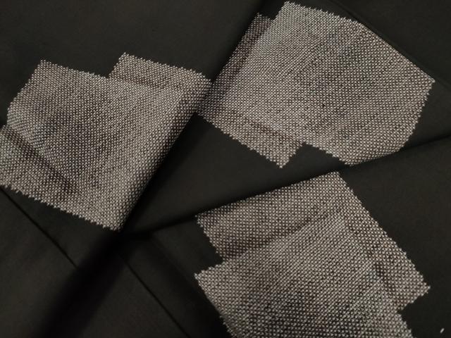 平和屋着物●本場大島紬　9マルキ　地空き　色紙重ね文　正絹　逸品　未使用　CAAZ2906yc