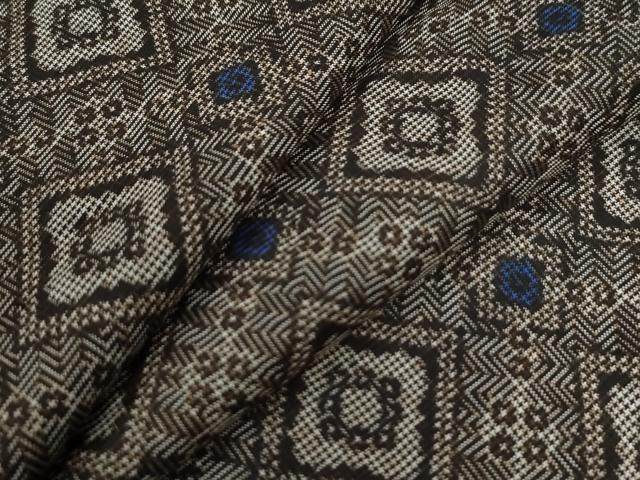 平和屋着物●本場大島紬　龍郷絣　正絹　逸品　CAAZ2956yc