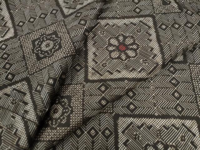 平和屋着物●本場大島紬　龍郷絣　正絹　逸品　CAAZ2990yc