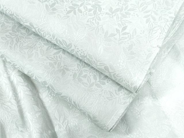 平和屋着物●長襦袢　無双仕立て　南天地紋　藍白色　さが美扱い　半衿刺繍　正絹　逸品　未使用　CAAZ3015yc