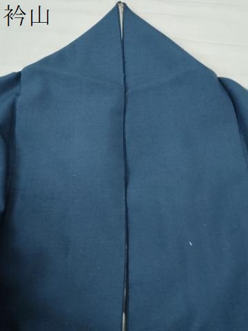 平和屋着物○結城紬 色無地 留紺色 正絹 逸品 CAAZ3018yc