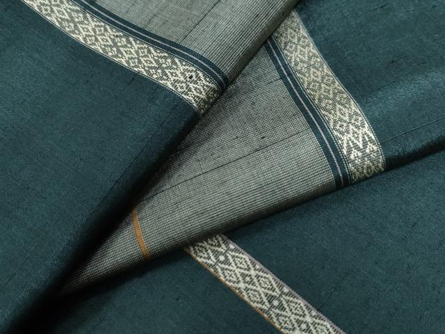 平和屋着物●上質な紬　献上　吉祥間道　正絹　逸品　CAAZ3036yc