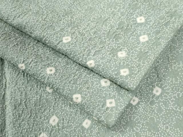 平和屋着物●上質な小紋　絞り　舞花文　正絹　逸品　未使用　CAAZ3075yc