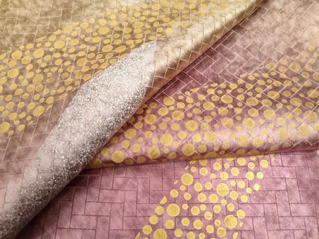 平和屋着物●上質な小紋　吉祥文　金銀彩　正絹　逸品　CAAZ3076yc