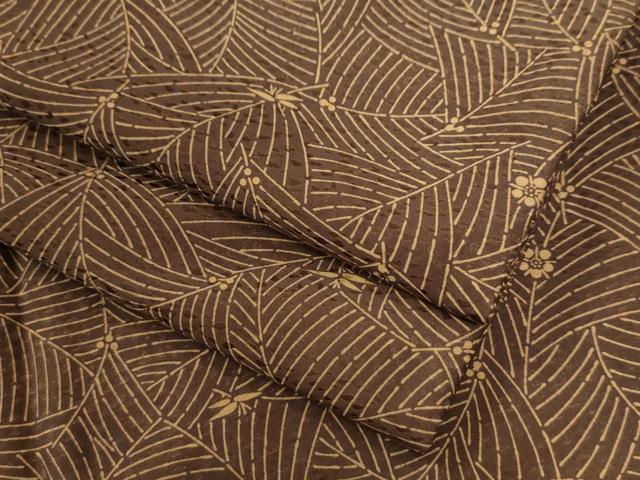 平和屋着物●上質な小紋　松葉花文　正絹　逸品　未使用　CAAZ3116yc