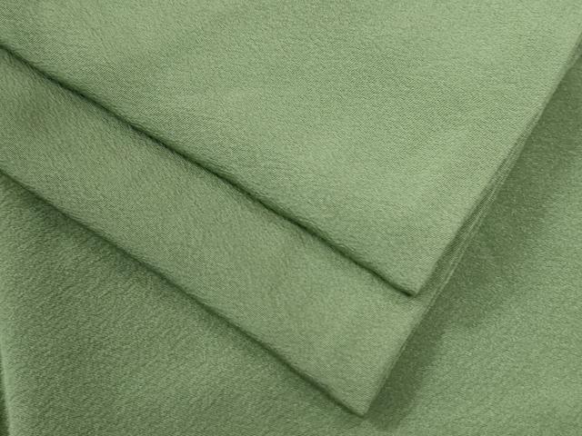 平和屋着物●上質な色無地　柳染色　正絹　逸品　CAAZ3154yc