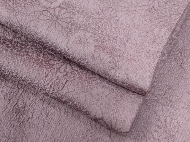 平和屋着物●上質な色無地　菊地紋　浅紫色　正絹　逸品　CAAZ3175yc