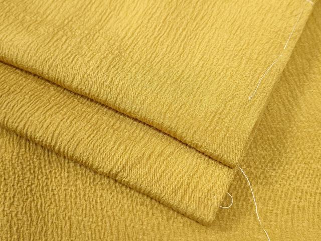 平和屋着物●上質な色無地　山吹色　正絹　逸品　未使用　CAAZ3179yc