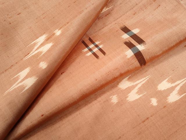 平和屋着物●本場琉球絣　紬　正絹　逸品　未使用　CAAZ3203yc