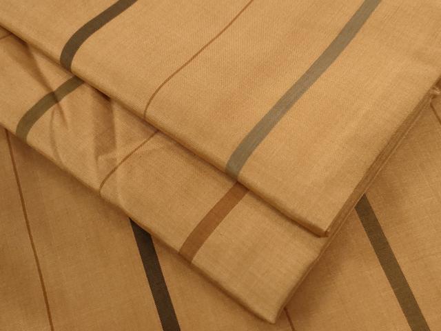 平和屋着物●上質な紬　縞　正絹　逸品　CAAZ3212yc