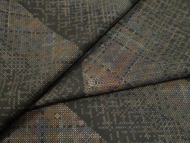 平和屋着物●本場大島紬　9マルキ　吉祥文　正絹　逸品　CAAZ3255yc