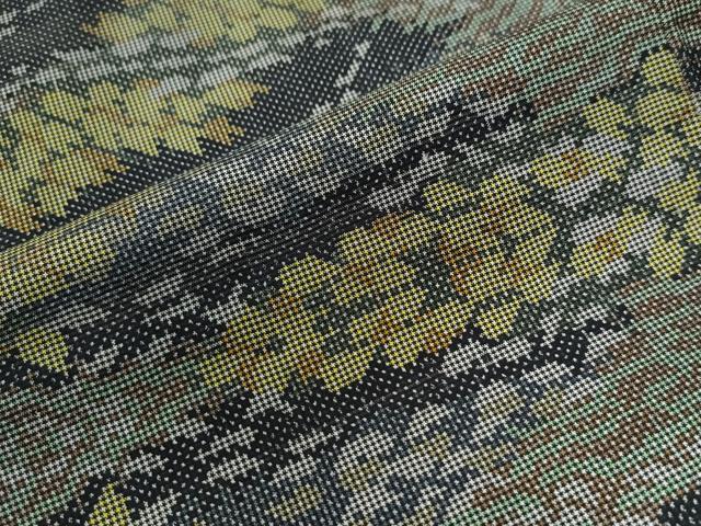 平和屋着物○本場大島紬 7マルキ 霞吉祥文 正絹 逸品 未使用 CAAZ3265yc