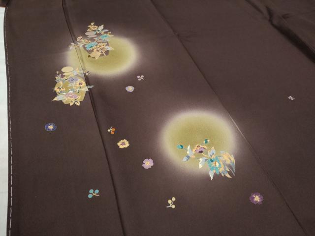 平和屋着物●訪問着　忠隈眞理子　陶器更紗草花文　蛍暈し　正絹　逸品　未使用　CAAZ3303yc 平和屋着物○訪問着 忠隈眞理子 陶器更紗草花文 蛍暈し 正絹