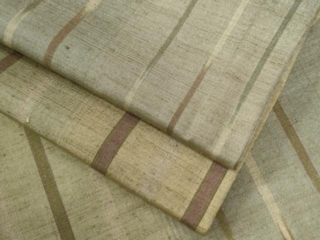 平和屋着物●上質な紬　霞文　正絹　逸品　CAAZ3305yc