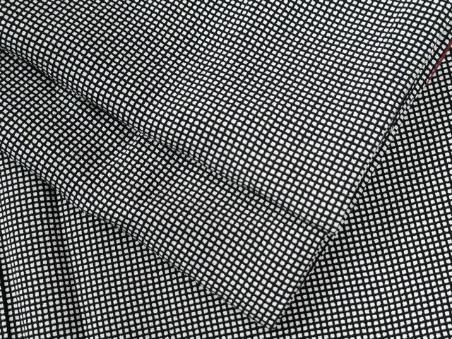 平和屋着物●江戸小紋　角通し　黒地　正絹　逸品　CAAZ3310yc