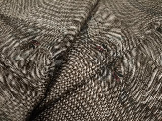 平和屋着物●本場大島紬　9マルキ　舞蝶文　正絹　逸品　未使用　CAAZ3351yc