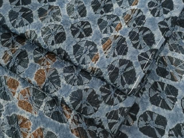 平和屋着物●菅原工房　菅原結作　漢方染紬　縞　正絹　逸品　未使用　CAAZ3367yc