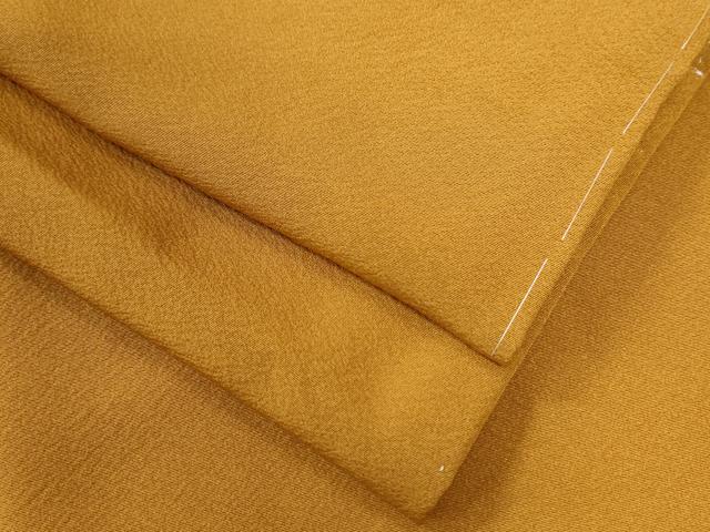 平和屋着物●上質な色無地　金茶色　正絹　逸品　未使用　CAAZ3383yc