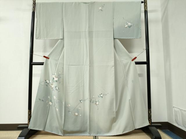 平和屋着物●訪問着　友禅　作家物　枝花文　暈し染め　正絹　逸品　CAAZ3410yc