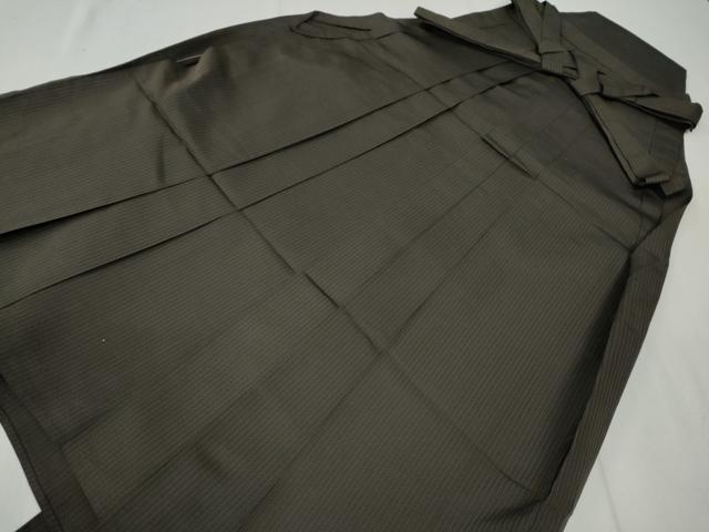平和屋着物●男性　馬乗り袴　縞　正絹　逸品　CAAZ3467yc