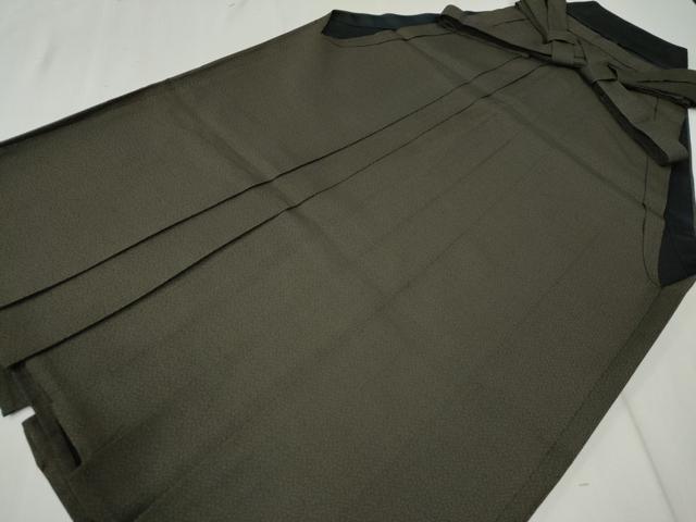 平和屋着物●男性　馬乗り袴　お召地　吉祥文　正絹　逸品　CAAZ3469yc