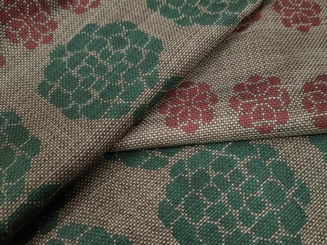 平和屋着物●本場大島紬　7マルキ　菊　正絹　逸品　未使用　CAAZ3481yc