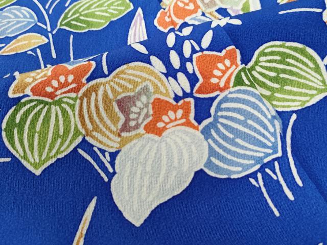 平和屋着物○訪問着 型染め 草花文 正絹 逸品 未使用 CAAZ3486yc