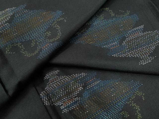 平和屋着物●本場大島紬　地空き　陶器文　正絹　逸品　CAAZ3523yc