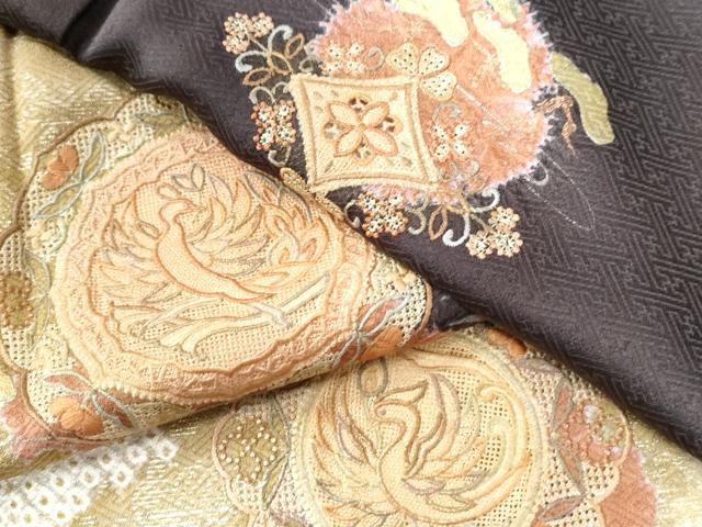 平和屋着物●中国三大刺繍　スワトウ刺繍　総刺繍　訪問着　絞り　鳳凰草花文　金彩　正絹　逸品　CAAZ3533yc