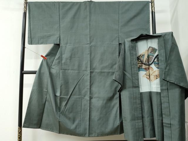 平和屋着物●男性　本場大島紬　アンサンブル　80亀甲　総詰め　正絹　逸品　未使用　CAAZ3582yc