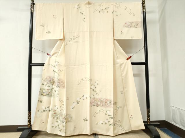 平和屋着物○本場大島紬 一元7マルキ 総絣 狩猟文 正絹 逸品 AABA8201ph