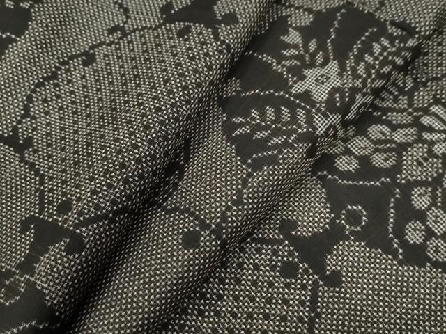 平和屋着物●本場大島紬　7マルキ　雪輪吉祥花文　正絹　逸品　未使用　CAAZ3589yc